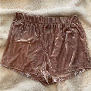 Velvet shorts